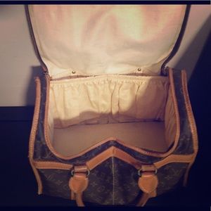 Louis Vuitton vintage leather shoe travel bag
